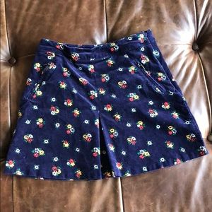 Mini Boden brushed cotton flower skirt